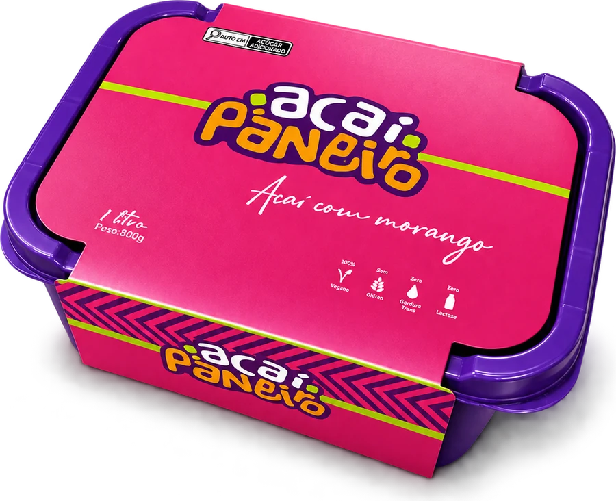 Açaí com morango 1 litro
